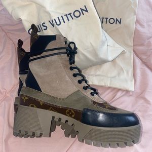 Louis Vuitton combat boots